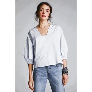 Harshman Lilian 100% Cotton White Shirt NWT Size XS